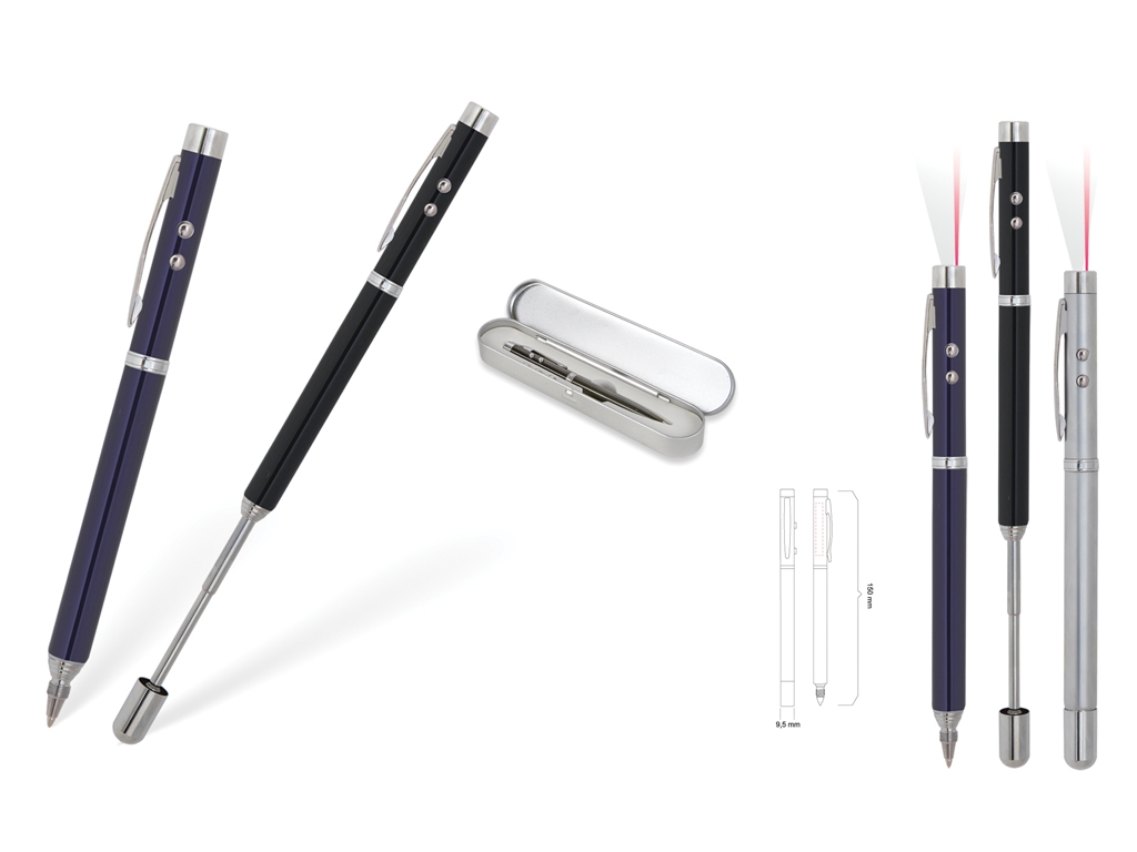 Lazer Işıklı & Antenli Tükenmez Kalem